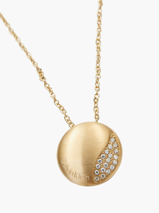 GOLD Necklace - Minimal Circular for women CALVIN KLEIN