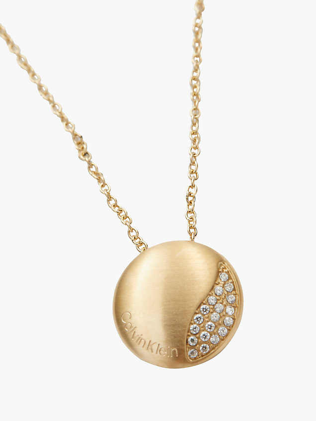 collier - minimal circular gold pour femmes calvin klein