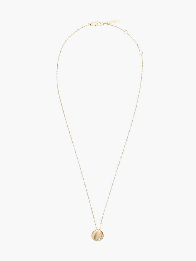 collar - minimal circular gold de mujer calvin klein