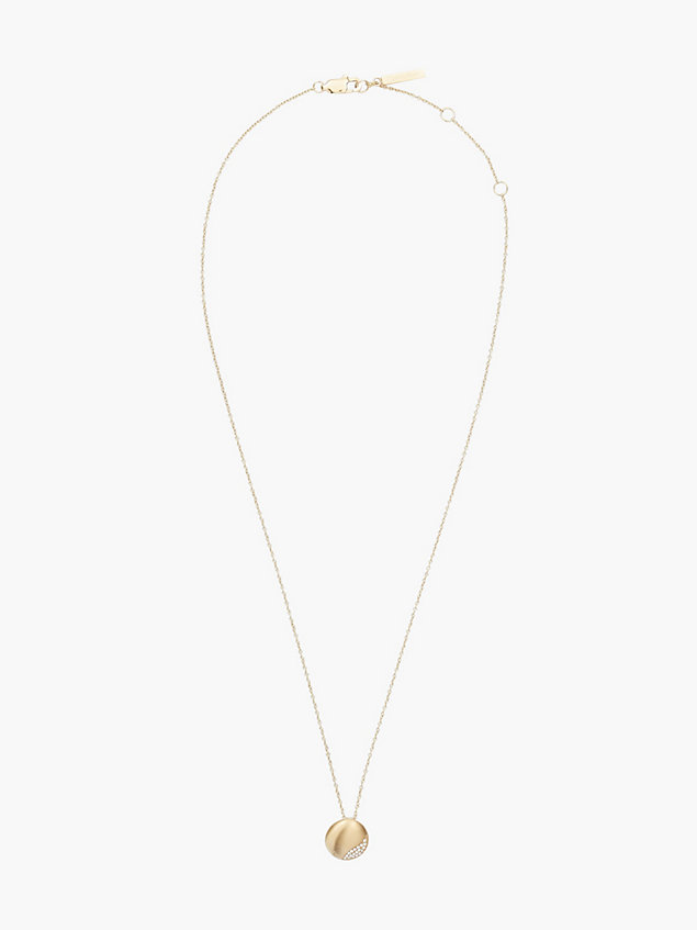 collar - minimal circular gold de mujer calvin klein