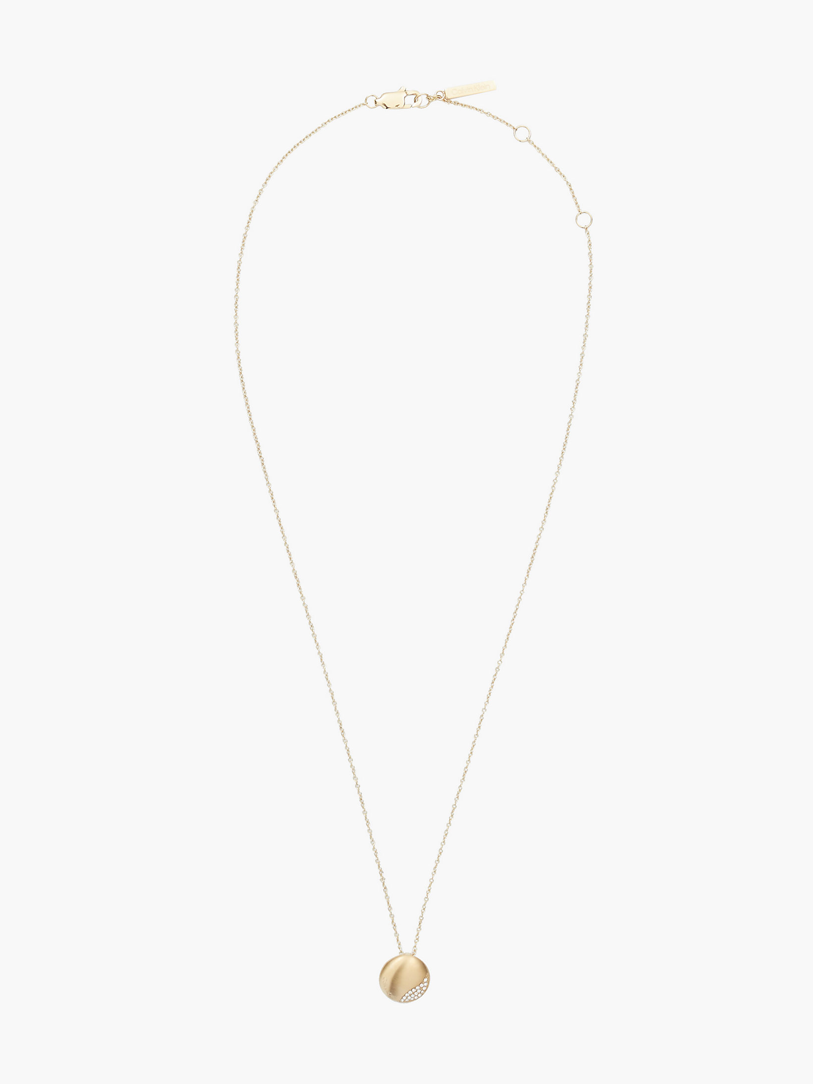 Gold Necklace - Minimal Circular undefined women Calvin Klein