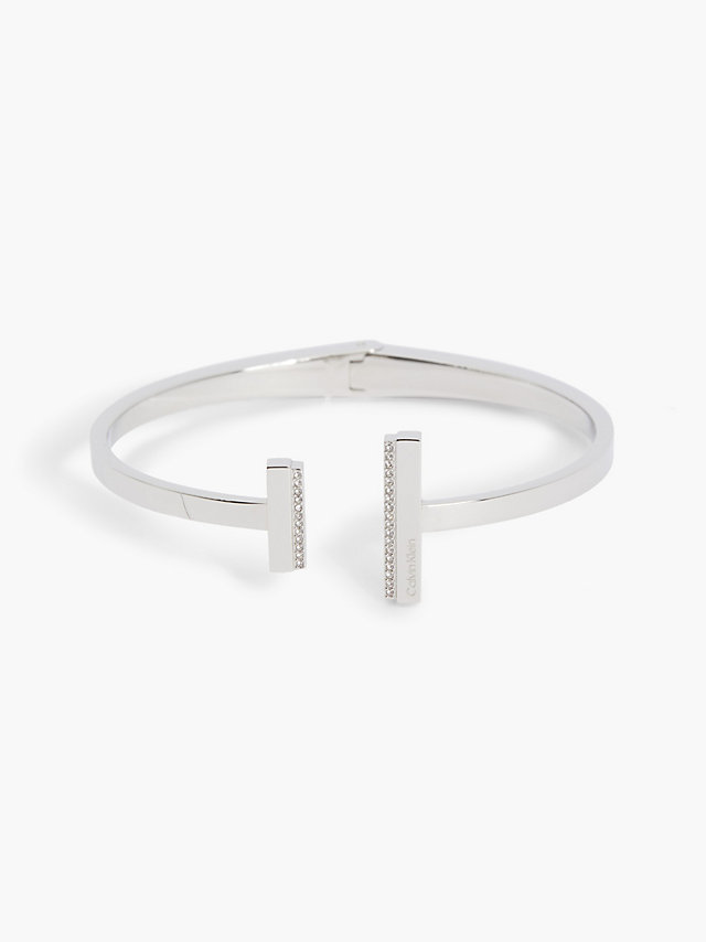 Silver Bracelet - Minimal Linear undefined women Calvin Klein