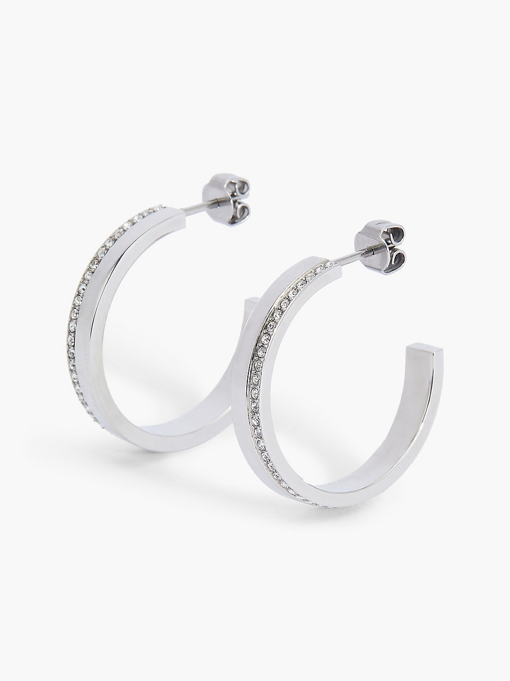 SILVER Earrings - Minimal Linear undefined women Calvin Klein