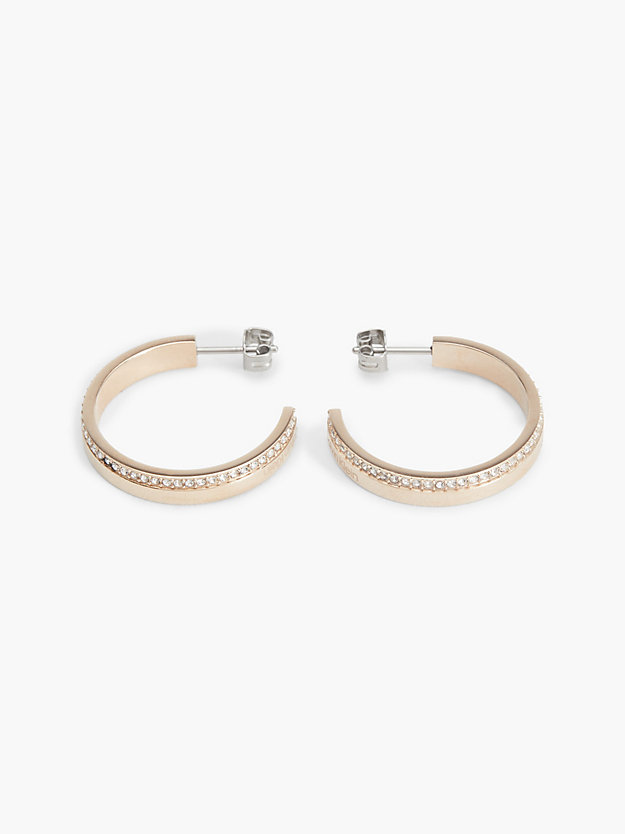 gold earrings - minimal linear for women calvin klein