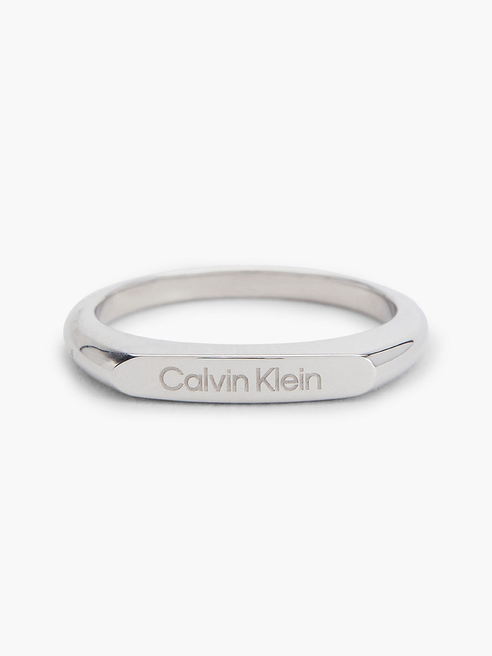 SILVER Ring - Faceted Bar undefined women Calvin Klein
