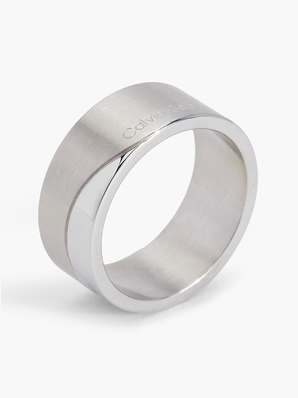 SILVER Ring - Minimal Circular undefined dames Calvin Klein