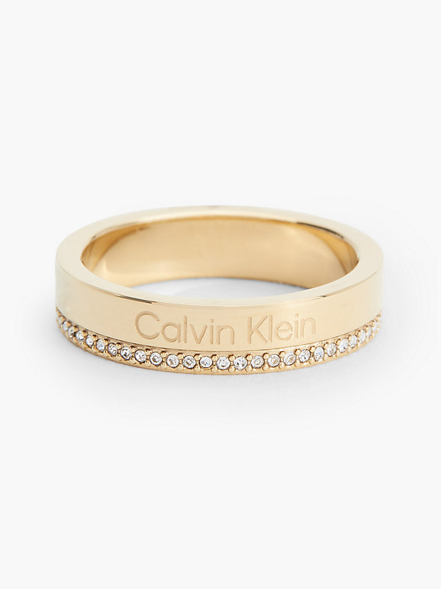 Gold Ring - Minimal Linear undefined women Calvin Klein