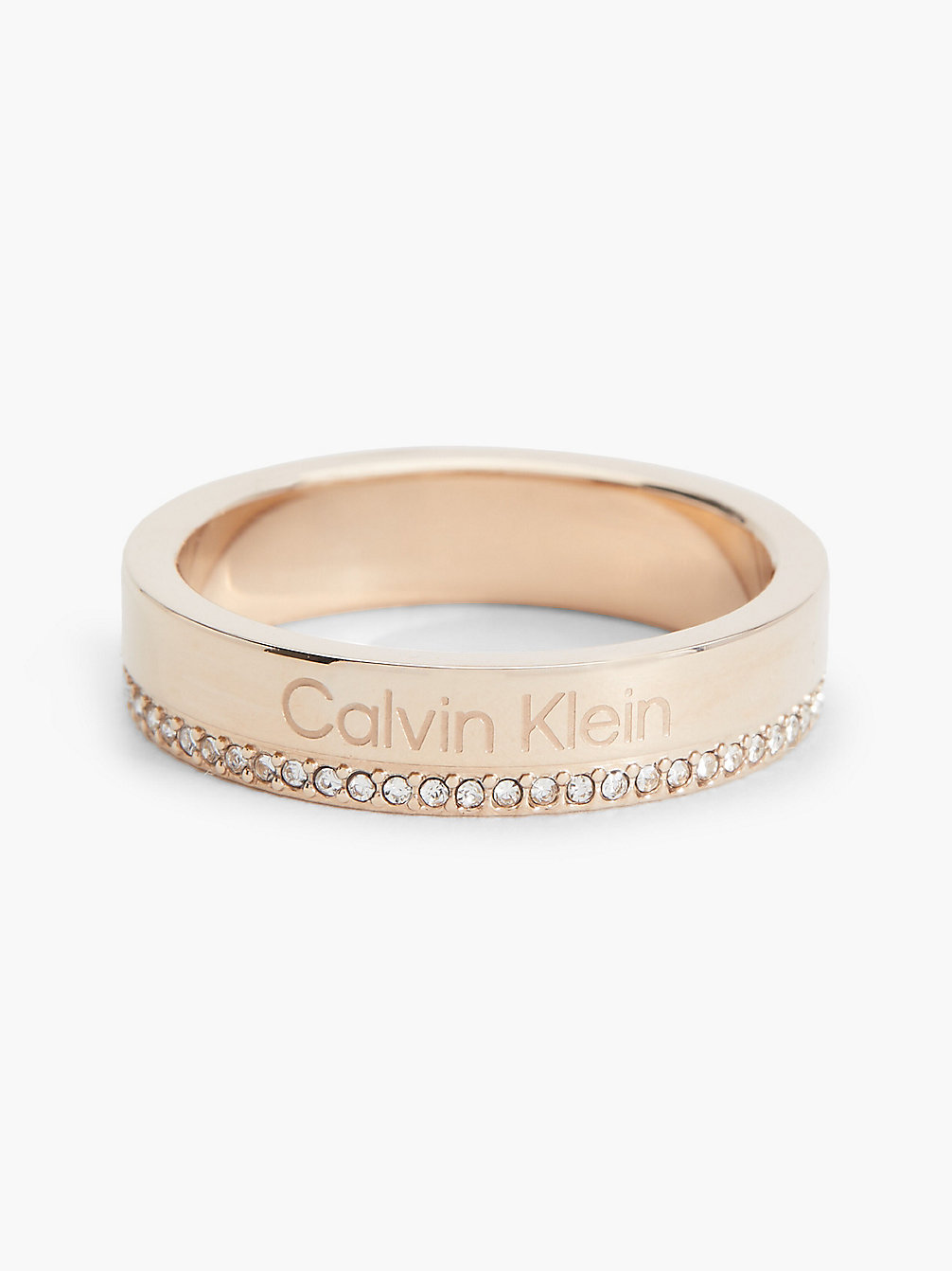 CARNATION GOLD Ring - Minimal Linear undefined dames Calvin Klein