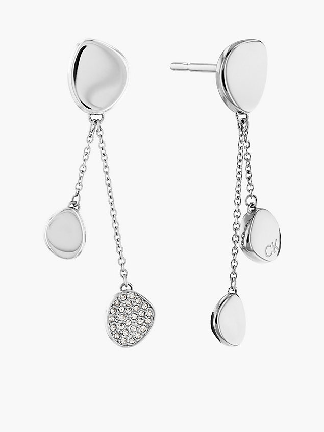 silver earrings - fascinate for women calvin klein