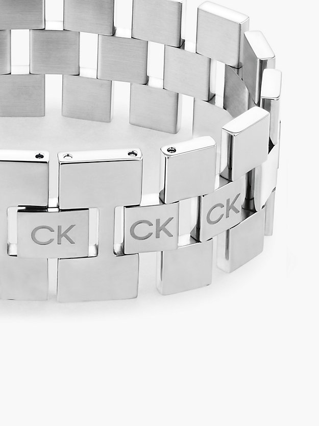 bracelet - geometric silver pour femmes calvin klein