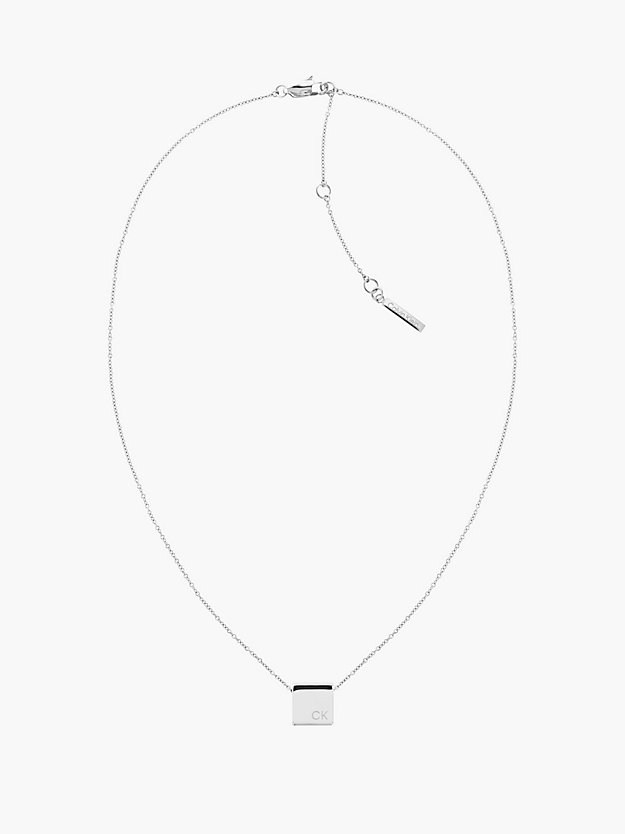 silver necklace - geometric for women calvin klein