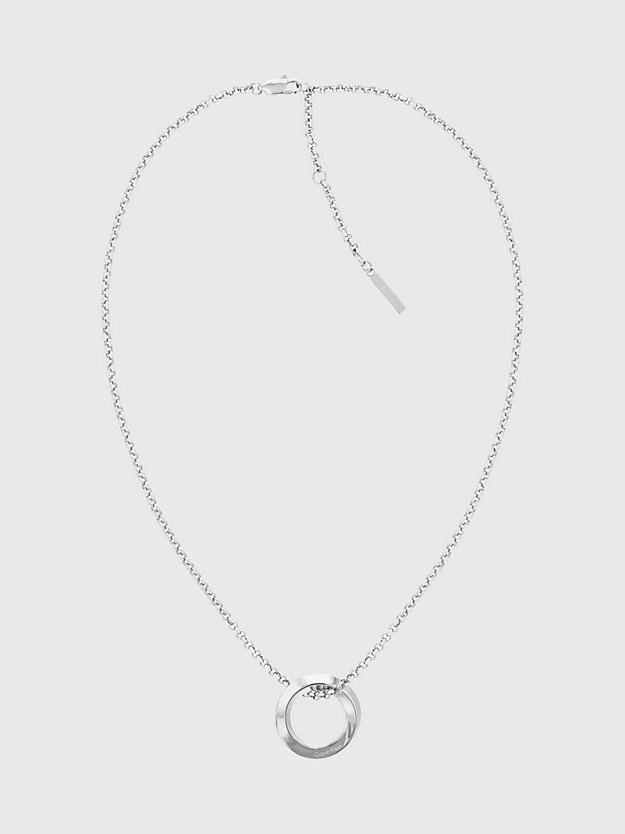 SILVER Halskette - Twisted Ring für Damen CALVIN KLEIN