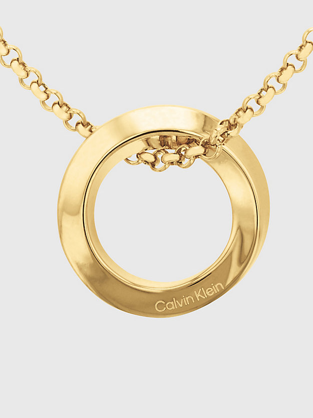 gold halskette - twisted ring für damen - calvin klein