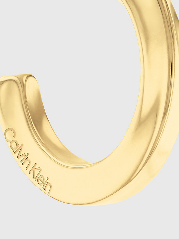 GOLD Boucles d'oreilles - Twisted Ring for femmes CALVIN KLEIN