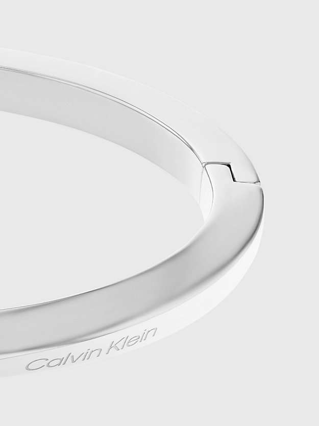 silver bracelet - twisted ring for women calvin klein