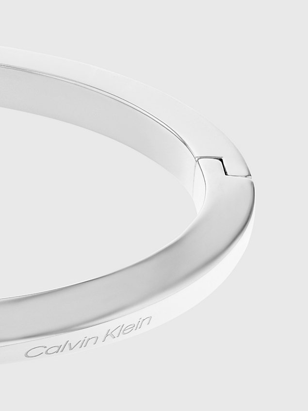 silver bransoletka - twisted ring dla kobiety - calvin klein