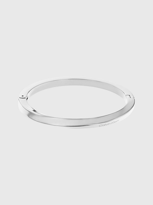 silver armband - twisted ring voor dames - calvin klein