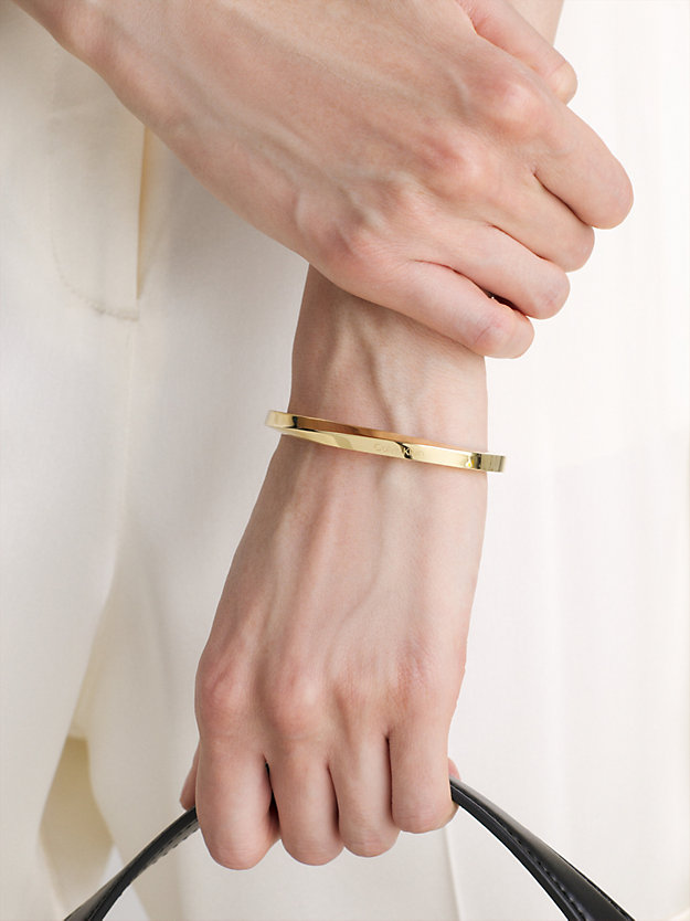 GOLD Armband - Twisted Ring für Damen CALVIN KLEIN