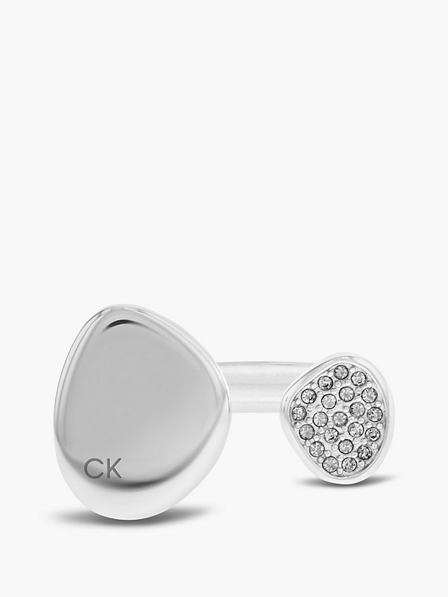 silver pierścionek - fascinate dla kobiety - calvin klein