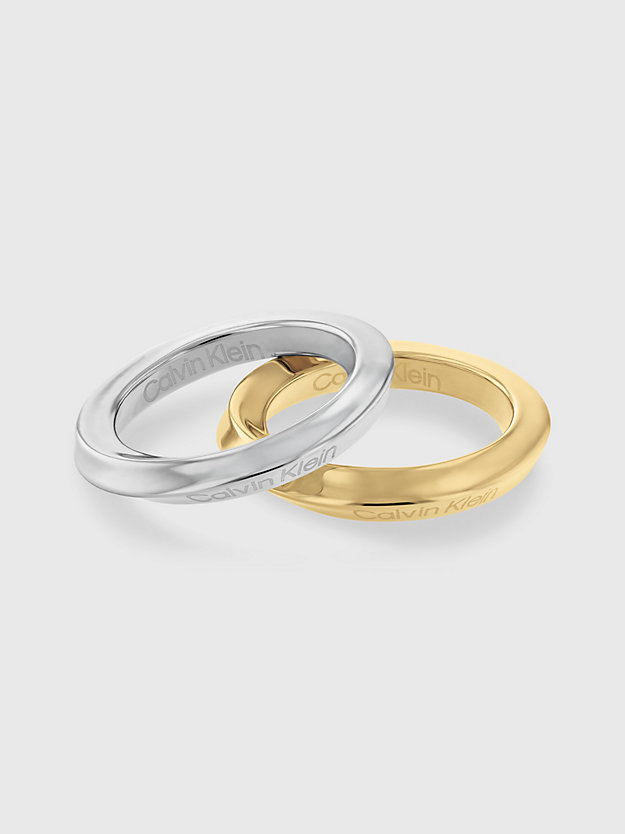 anillo - twisted ring silver de mujer calvin klein
