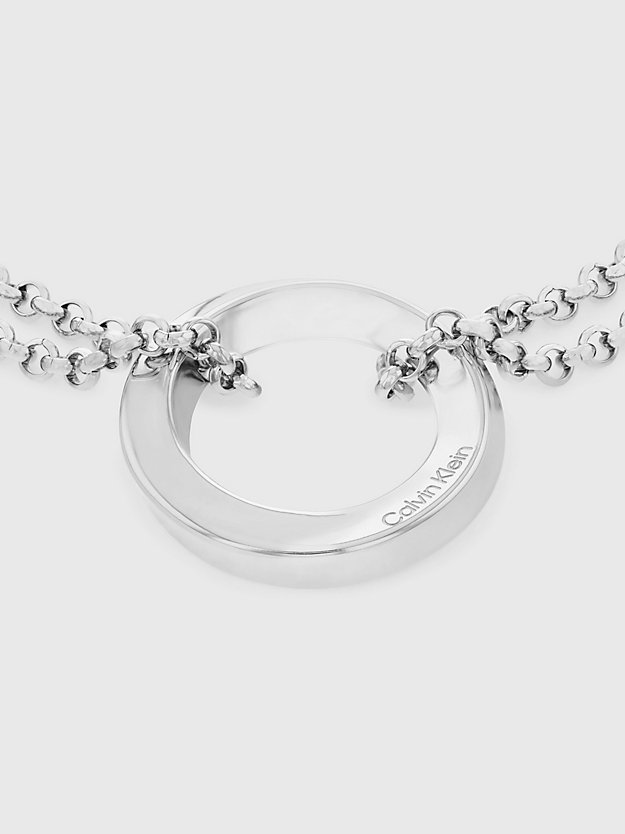 SILVER Bracelet - Twisted Ring for femmes CALVIN KLEIN
