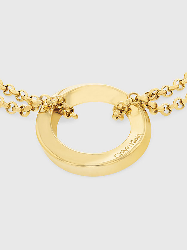 gold bransoletka - twisted ring dla kobiety - calvin klein