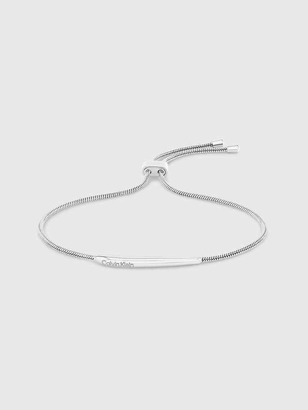 silver bracelet - elongated drops for women calvin klein