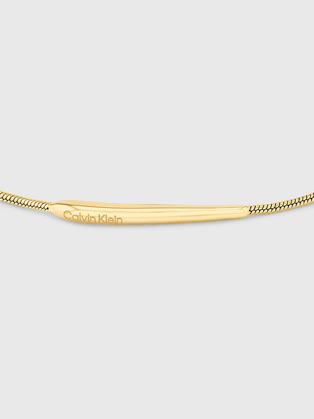 gold bransoletka - elongated drops dla kobiety - calvin klein