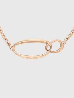 Calvin klein rose on sale gold necklace