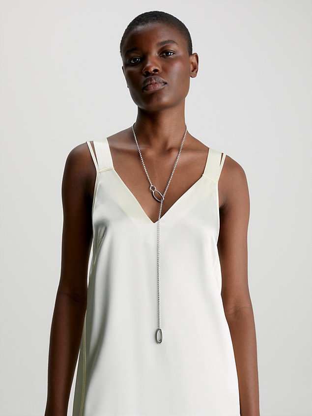 silver ketting - playful organic shapes voor dames - calvin klein