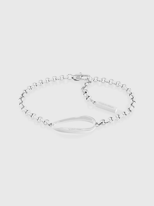 silver armband - playful organic shapes voor dames - calvin klein