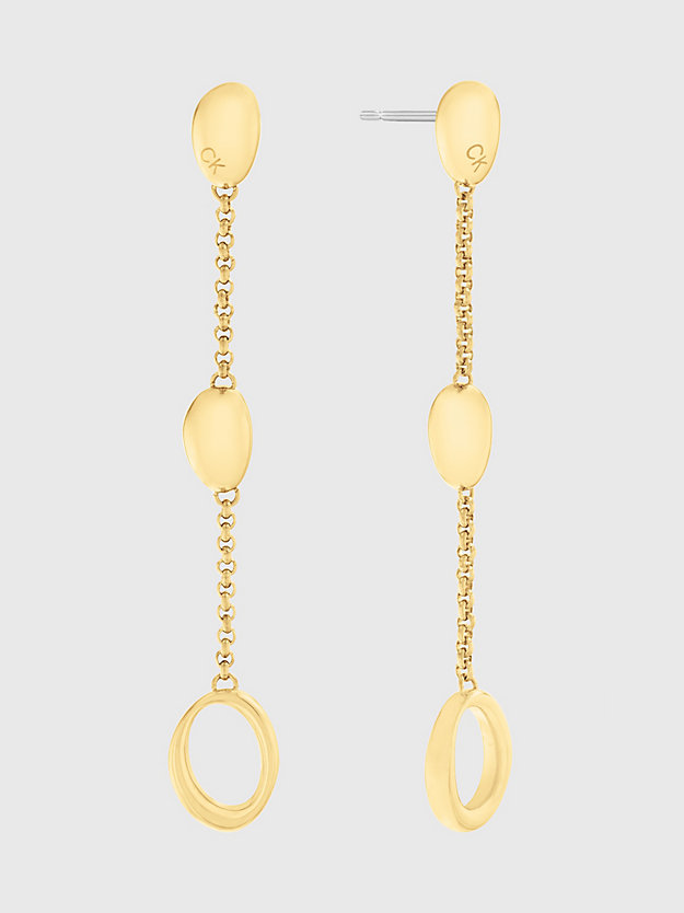 GOLD Earrings - Playful Organic Shapes for women CALVIN KLEIN