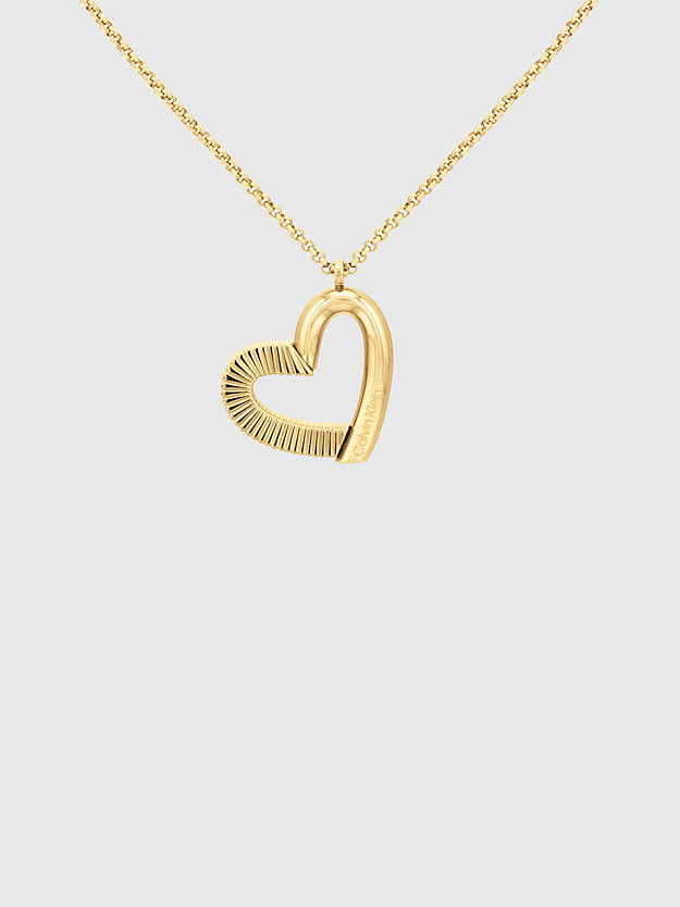 gold ketting - minimalistic hearts voor dames - calvin klein