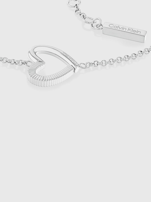 silver armband - minimalistic hearts voor dames - calvin klein