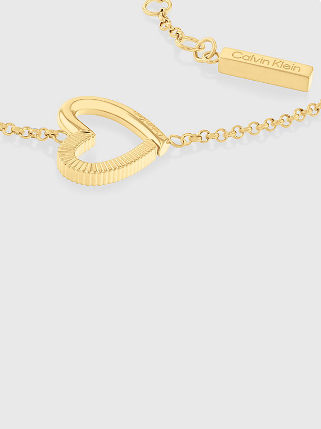 bracelet - minimalistic hearts gold pour femmes calvin klein