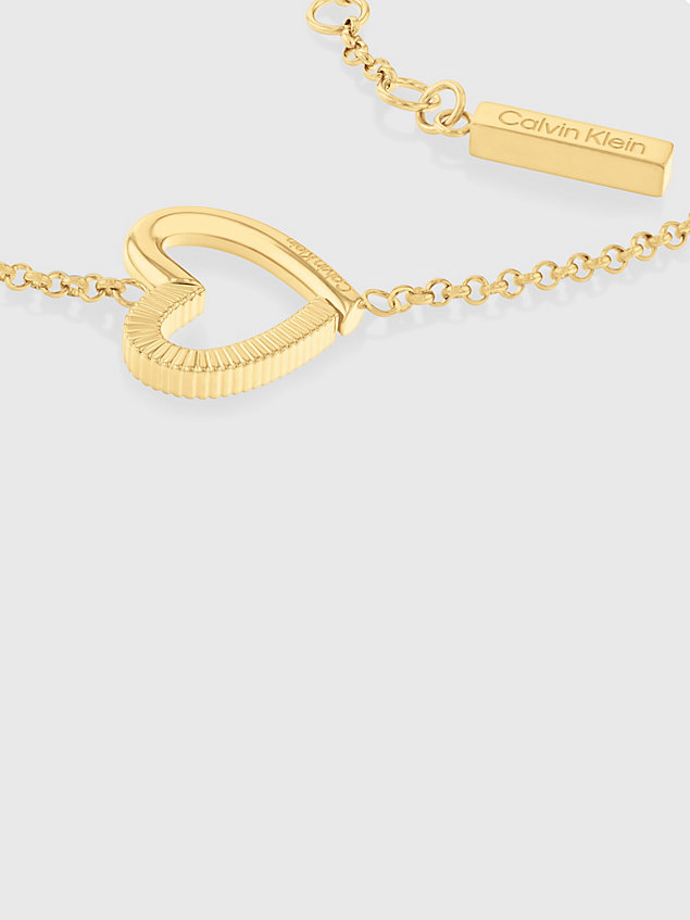 gold armband - minimalistic hearts für damen - calvin klein