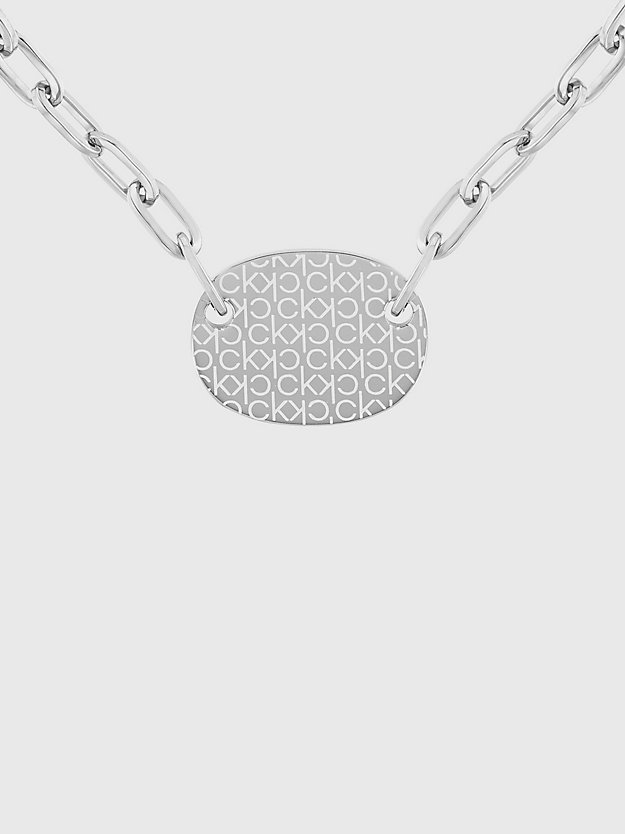 collar - iconic for her silver de mujeres calvin klein