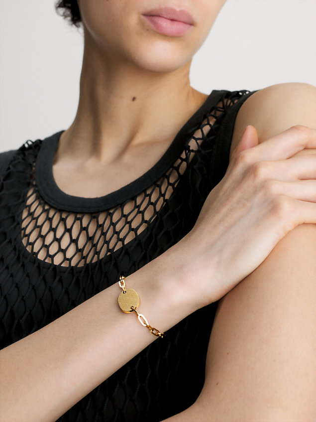pulsera - iconic for her gold de mujer calvin klein