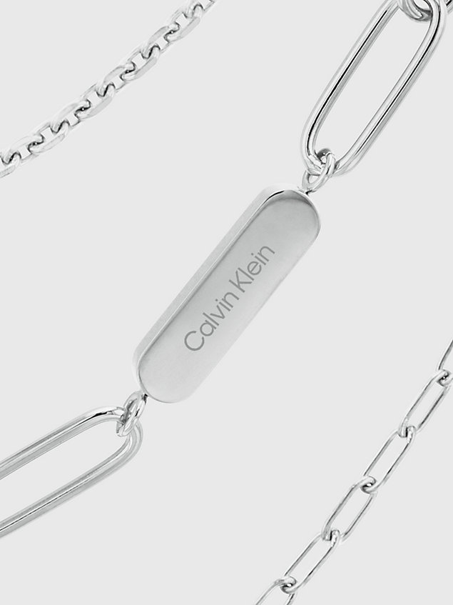 silver chain necklace gift set for women calvin klein
