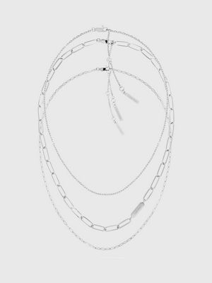 Calvin klein outlet silver necklace