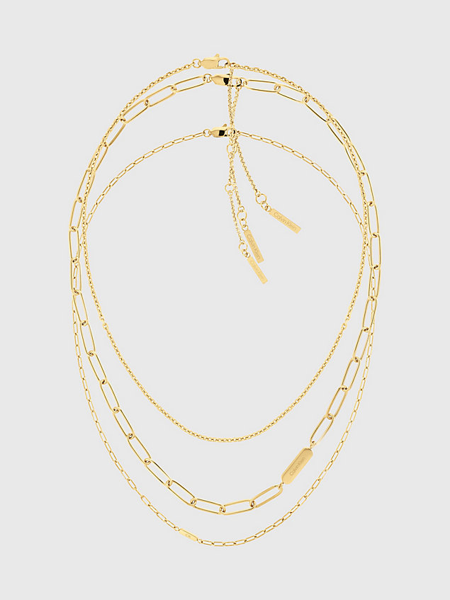 gold chain necklace gift set for women calvin klein