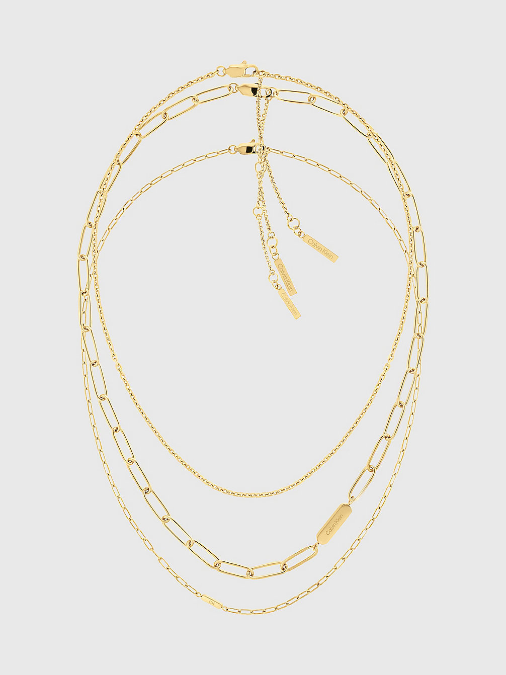 GOLD Chain Necklace Gift Set undefined women Calvin Klein