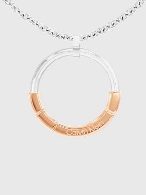 Calvin klein rose gold necklace best sale