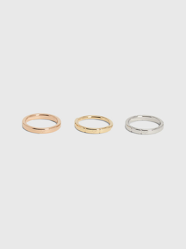 two tone ring - soft squares for women calvin klein