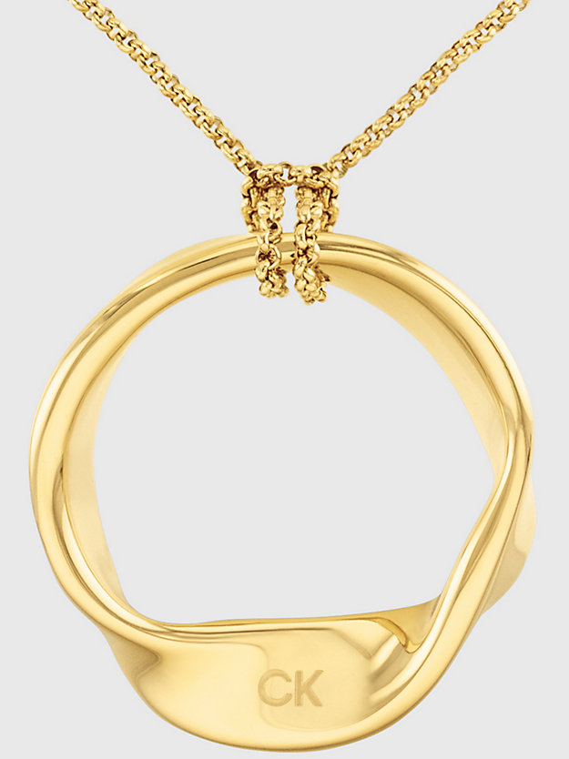 collier - ethereal metals gold pour femmes calvin klein