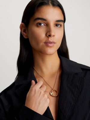 Calvin klein gold best sale necklace