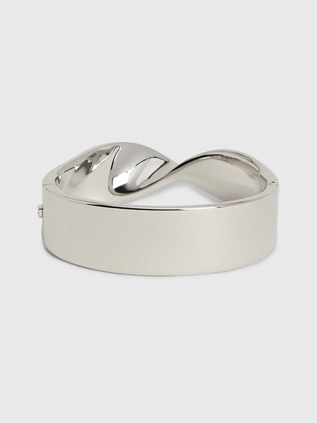 bracelet rigide - ethereal metals silver pour femmes calvin klein