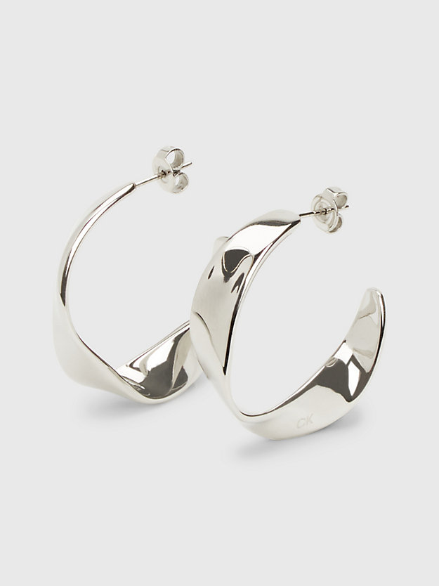silver earrings - ethereal metals for women calvin klein