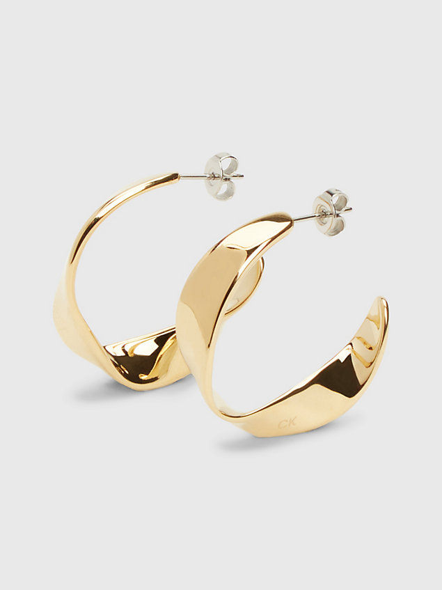 gold earrings - ethereal metals for women calvin klein