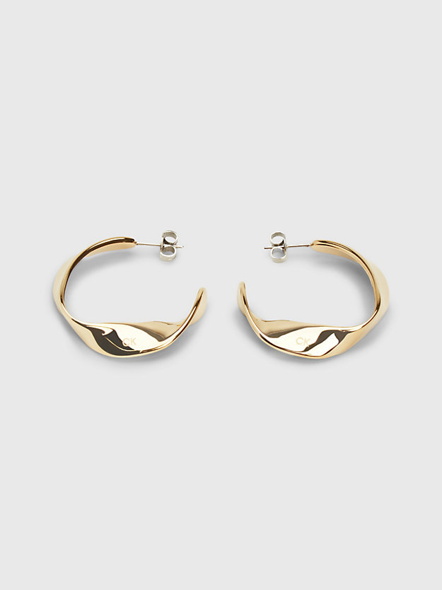 gold earrings - ethereal metals for women calvin klein